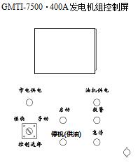 GMTI-7500·125A-630A油機(jī)控制屏外形圖